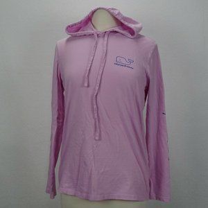 Vineyard Vines Size Small Pink Pullover Hoodie Long Sleeve T Shirt Tee